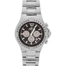 Adee Kaye Ak4001-7 Chronograph Mens Watch Carbon Fiber