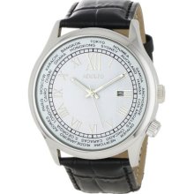 Adolfo Mens 31006c World Timer Calendar Watch