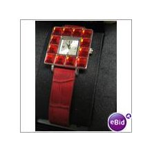 Affinity women red crystal bezel dial quartz watch12559