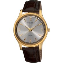 Akribos XXIV Men's Stainless Steel Swiss Quartz Strap