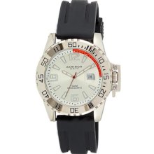 Akribos XXIV Watches Men's Swiss Quartz Sport Black Silicone Swiss Qua