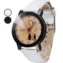 Analog Women's PU Quartz Water Resistant Style Wrist Watch (Assorted Colors)