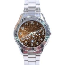 Andromeda Active Core Nebula Galaxy Universe Stainless Steel Analogue Watch