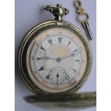 Antique Key Wind Pocket Watch Made For The Ottoman Empire / Turkish Market