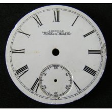 Antique unused porcelain Waltham Pocket Watch Dial