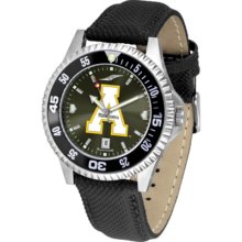 Appalachian State Mountaineers Competitor AnoChrome Men's Watch with Nylon/Leather Band and Colored Bezel