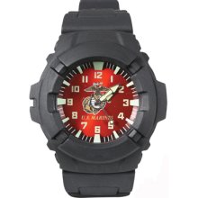 Aquaforce Us Marines Watch Water Resistant Luminous Glow Usmc Quartz Wristwatch