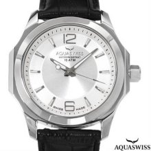Aquaswiss 40g3001 Swiss Movement Men's Watch Silver/black