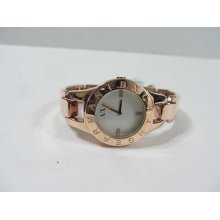 Armani Exchange Rose Gold Bangle Bracelet Women's Watch Ax4091