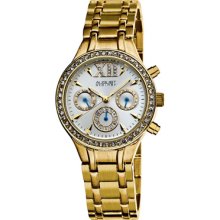 August Steiner Watches Women's Silver Tone Dial Gold Tone Base Metal G