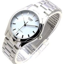 Authentic Casio Mtp-1275d-7a Men's Analog Quartz Dress White Dial Watch Freeship