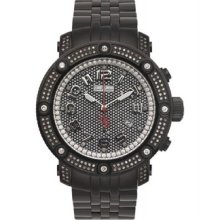 Authentic Mens Jojo Joe Rodeo Black Apollo Iapo7 1.70ct.aprx.diamonds Watch