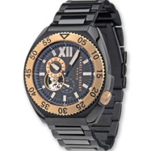 Automatic Mens Charles Hubert Plated Stainless Watch
