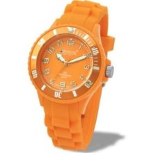 Avalanche Mini Unisex Quartz Watch With Orange Dial Analogue Display And Orange Silicone Strap Avm-1013S-Or