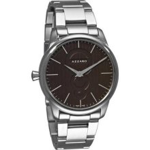 Azzaro Men's 'legend' Stainless Steel Brown Dial Watch