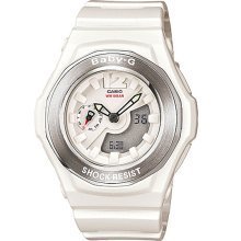 Baby-g Bga140-7b White Ani-digi Watch