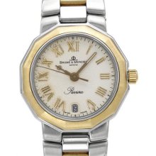 BAUME AND MERCIER Stainless Steel With Gold Inlay Watch