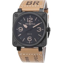 Bell And Ross Heritage Men's Automatic Black Rubber Watch Br0192-bl-heritage