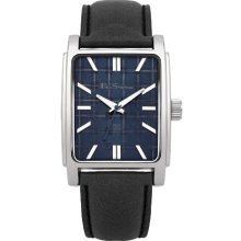 Ben Sherman Men's Quartz Watch With Blue Dial Analogue Display And Black Leather Strap R894