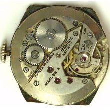 Benrus Bb2 Complete Running Wristwatch Movement - Spare Parts / Repair
