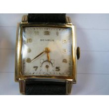 Benrus Deco Gold Watch With Sub-dial. Recent Service
