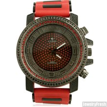 Black and Red ICE KING Heavy Mens Sport Watch