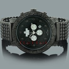 Black Diamond Watches: ICE TIME Crown Mens Watch 8 Carats