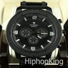 Bling Iced Out Hip Hop Watch 50 Cent Fashion Sport Style Stainless Steel Back