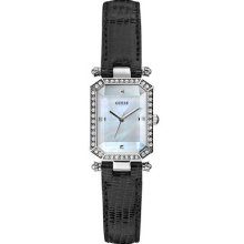 Bnib Guess Watch Guess Women's U0108l1 Black Rectangular