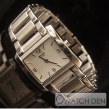 Boccia Ladies White Dial Square Dial Titanium Watch - B3155-03