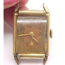 Boulevard Wristwatch Movement With Gold Tone Case Being Sold As Is