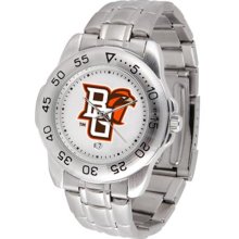 Bowling Green Falcons BG Mens Sports Steel Watch