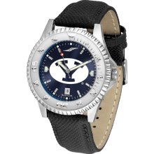 Brigham Young Cougars Competitor AnoChrome-Poly/Leather Band Watch