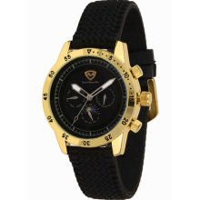 British Racing Club Motorsports Watch Model Monza, Gold Plated, Ã˜1.61 Inch,