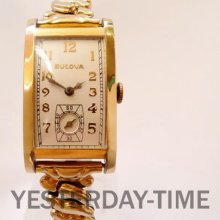 Bulova 1940 President USA 17 Jewel Gents Manual Deco Watch