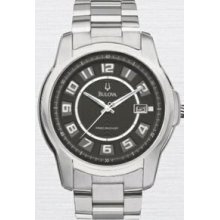 Bulova Precisionist Claremont Men`s Stainless Steel Dress Watch