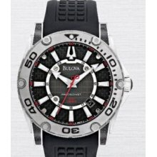 Bulova Rotating Bezel Stainless Steel Men`s Watch