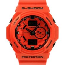 Casio Authentic Watch G-shock Xl 3d Analog Digital Red Orange Ga150a-4a