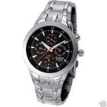 Casio Edifice Analog Watch 100m Watch Ef-312d-1a Black