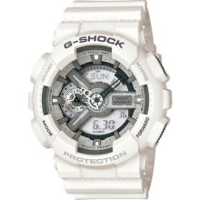 Casio G-shock Ga110c-7a Analog/digital Magnetic Resistant White Men's Watch