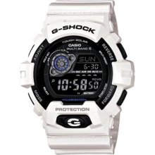 Casio GR8900A-7CR Black White G-Shock Tough Solar Strap Digital ...