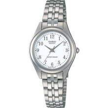 Casio Ltp1129a-7b Women's Silver Metal Fashion Easy Reader Analog Quartz Watch
