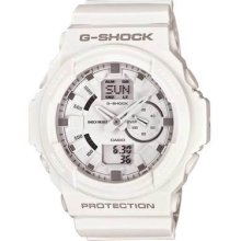 Casio Men Ga150-7a G-shock Shock Resistant Multi-function Watch W/white Dial