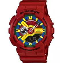 Casio Men's GA110FC-1A G-Shock Red Analog Digital Watch