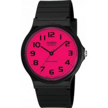 Casio Mq24cc-4b3 Men's Pink Dial Casual Classic Analog Watch