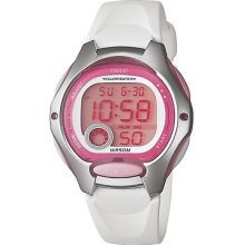 Casio Women's Lw200-7av Digital White Resin Strap Watch
