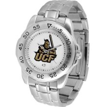 Central Florida Golden Knights UCF Mens Sports Steel Watch