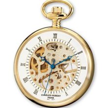 Charles-Hubert, Paris Brass Gold-Plated Mechanical Open Face Pock ...