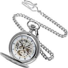 Charles Hubert Paris Mechanical Pocket Watch Modern Gift Box Roman Numerals