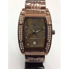 Charlie Jill Watch In Brown Dial Brown Stainless Steel Bracelet